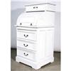 Image 1 : SHABBY WHITE ROLLTOP ROLL TOP VICTORIAN DESK #1539944