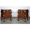 Image 1 : PAIR ORNATE VICTORIAN ACCENT NIGHTSTAND TABLE #1539950