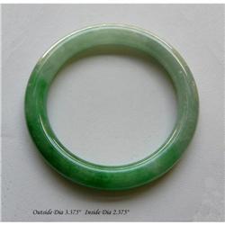 Chinese White & Green Jadeite Bracelet #1539966