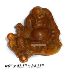 Chinese Shou Shan ( Soap Stone ) Happy Buddha #1539975