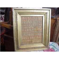 CHARMING VICTORIAN SAMPLER  FRAMED #1539980