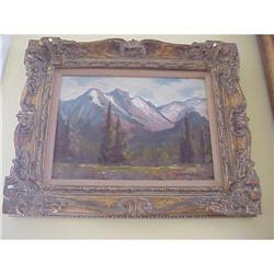 CANADIAN BANFF VINTAGE OIL PAINTING #1539981