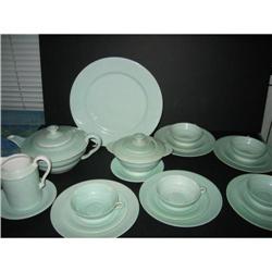 Limoges Mint Green tea set for four #1539997