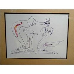 Soviet Russian Dissident Abstract Drawing USSR #1540008