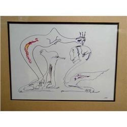 Soviet Russian Dissident Abstract Drawing USSR #1540008