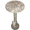 Image 1 : Antique Round White Marble Pedestal #1556820