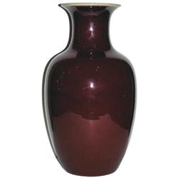 Cherry Red Japanese 15" Ceramic Vase #1556833