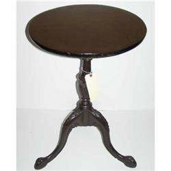 Georgian Mahogany Tripod Pedestal Table #1556835