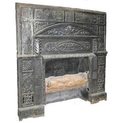 Classical Cast Iron Fireplace & Gas Log #1556838