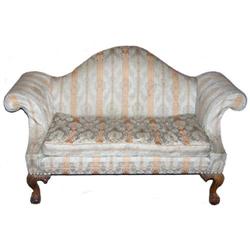 Victorian Camelback Settee Sofa #1556840