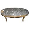 Image 1 : French Louis XV / XVI Marble Top Coffee Table #1556853
