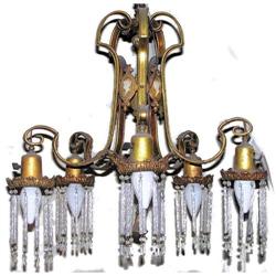 Victorian Neoclassical Crystal Chandelier #1556877