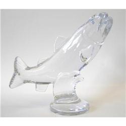 Large SEVRES Crystal Glass Fish Figurine #1556986