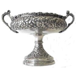 c1875 Tiffany Repousse Sterling Centerpiece #1557001