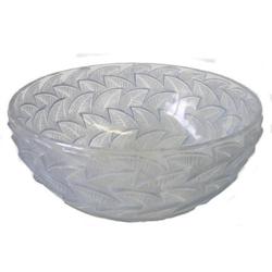 Lalique Centerpiece Bowl with Raised Leaf #1557019