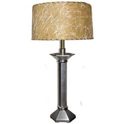 Pair Mid-Century Nickel Chrome Table Lamps #1557043