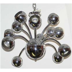 Vintage Sputnik Satellite Chrome Chandelier #1557054