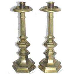 Pair 1913 Brass GORHAM 13" Candlesticks #1557070