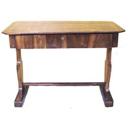 Antique Empire / Biedermeier Walnut Desk #1557206