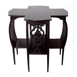 Secessionist Ebonized Chestnut Table #1557209