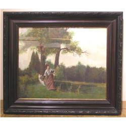 Antal NEOGRADY Figural Landscape  #1557248