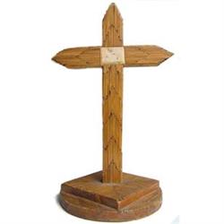 1957 Lillian Murray Matchstick Cross Sculpture #1557313