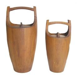 2 JENS QUISTGAARD Dansk Teak Ice Buckets #1557316