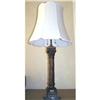 Image 1 : Walnut Neo-Classical Column Table Lamp #1557352