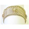 Image 1 : Tri-Color 14K Gold Bracelet w 5 Diamonds #1557383