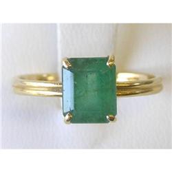 Emerald Cut Emerald 14K Gold Ring #1557385