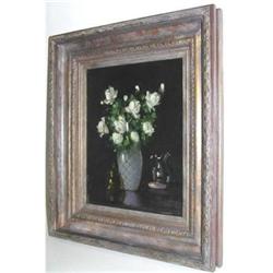 Hungarian MURIN Floral Still Life Oil Painting #1557410