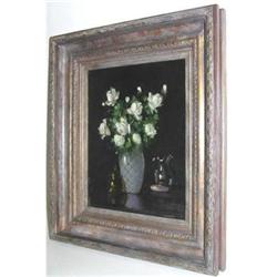 Hungarian MURIN Floral Still Life Oil Painting #1557410