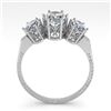 Image 3 : 2.0 ctw Past Present Future VS/SI Oval Diamond Ring 18k White Gold - REF-435Y2X