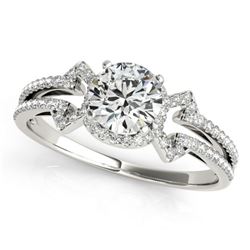 1.36 ctw Certified VS/SI Diamond Ring 18k White Gold - REF-283W5H