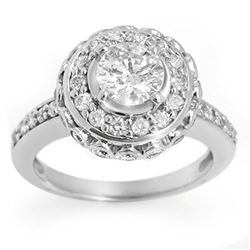 2.04 ctw Certified VS/SI Diamond Ring 14k White Gold - REF-285K5Y