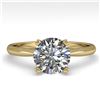 Image 1 : 1.50 ctw VS/SI Diamond Engagment Designer Ring 14k Yellow Gold - REF-421A2N
