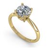 Image 2 : 1.50 ctw VS/SI Diamond Engagment Designer Ring 14k Yellow Gold - REF-421A2N