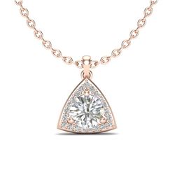 1.50 ctw VS/SI Diamond Certified Necklace 14K Rose Gold - REF-381H4R