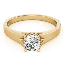 0.75 ctw Certified VS/SI Diamond Ring 18k Yellow Gold - REF-133H6R