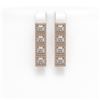 Image 1 : 4.7 ctw Princess Cut Diamond Micro Pave Earrings 18K Rose Gold - REF-393H4R