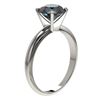 Image 3 : 2 ctw Certified Intense Blue Diamond Engagment Ring 10k White Gold - REF-281X9A
