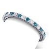 Image 1 : 20 ctw SI/I Intense Blue Diamond Bracelet 18K White Gold - REF-2235A2N