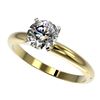 Image 1 : 1.28 ctw Certified Quality Diamond Engagment Ring 10k Yellow Gold - REF-167R3K