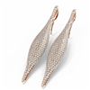 Image 3 : 4 ctw Diamond Earrings 18K Rose Gold - REF-378M2G