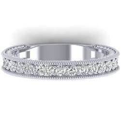 1.25 ctw VS/SI Diamond Art Deco Eternity Ring 14k White Gold - REF-105H5R