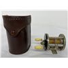 Image 2 : J.A. Coxe Model 25C Fishing Reel in Leather Case