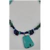 Image 2 : Navajo Lapis Lazuli and Turquoise Necklace