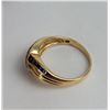 Image 4 : Ladies 10k Yellow Gold and Sapphire Ring Size 8.5