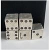 Image 3 : Set of 5 Sterling Silver Dice Taxco Mexico