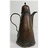 Image 1 : Early Primitive Brass Chocolate or Coffee Pot
